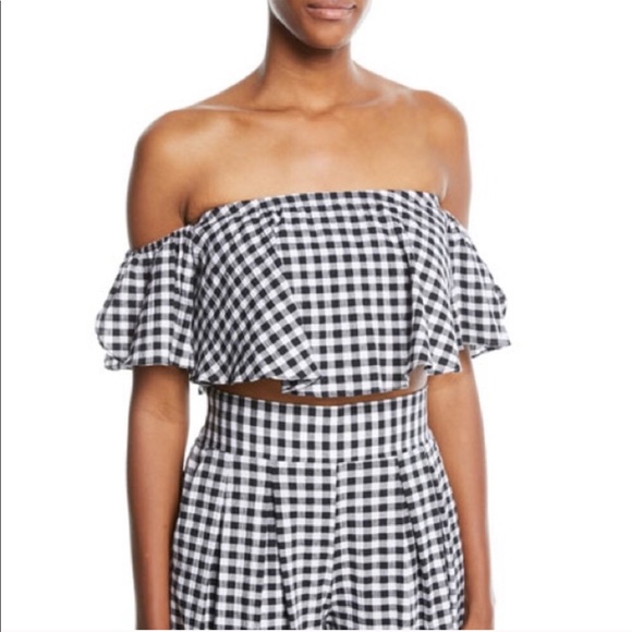 🆕 NWT Matching Set MISA Gingham Top & Bottom - Picture 4 of 8
